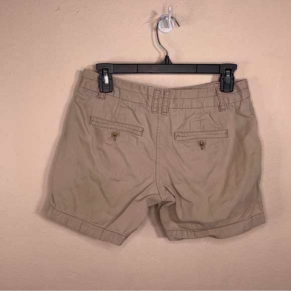 SIZE 0 ANN TAYLOR LOFT KHAKI CASUAL SHORTS NEUTRAL BEIGE COTTON - Picture 2 of 6